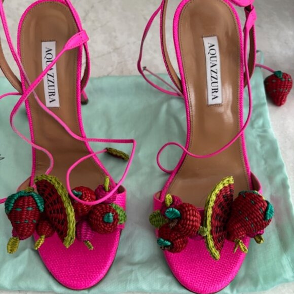 Aquazzura Shoes - AQUAZZURA STRAWBERRY PUNCH HEELS